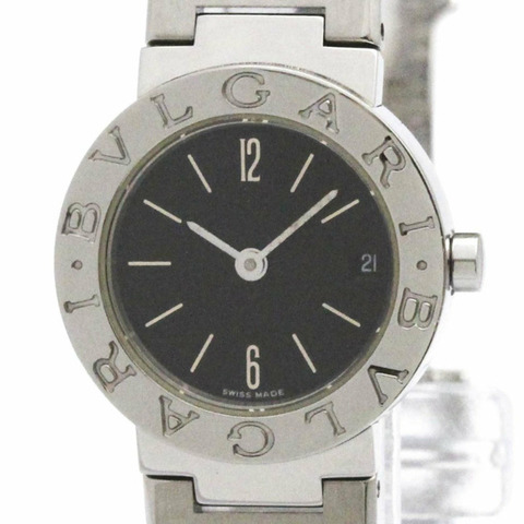 BVLGARI BVLGARI-BVLGARI 鋼石英女錶 BB23SS 拋光