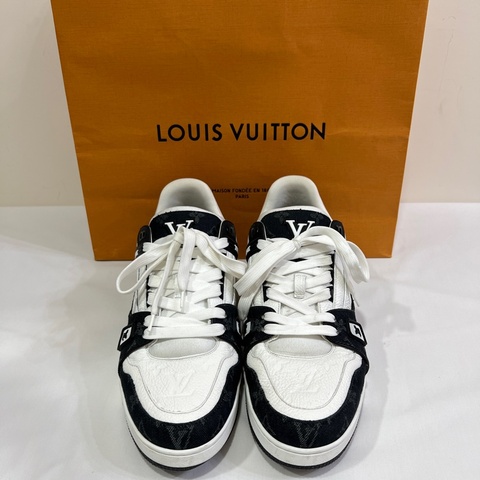 LV Trainer 黑色牛仔運動鞋 10.5