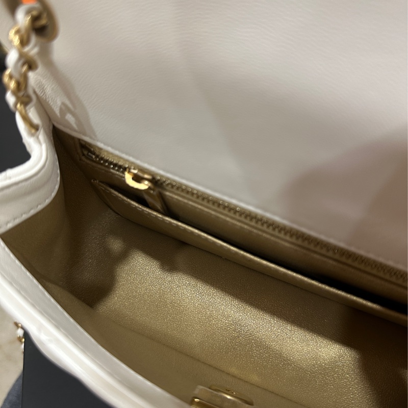 Chanel金球cf20白金大方胖cf大mini 芯片款 #6月離櫃撿漏價 #全新全配🈶購證-21