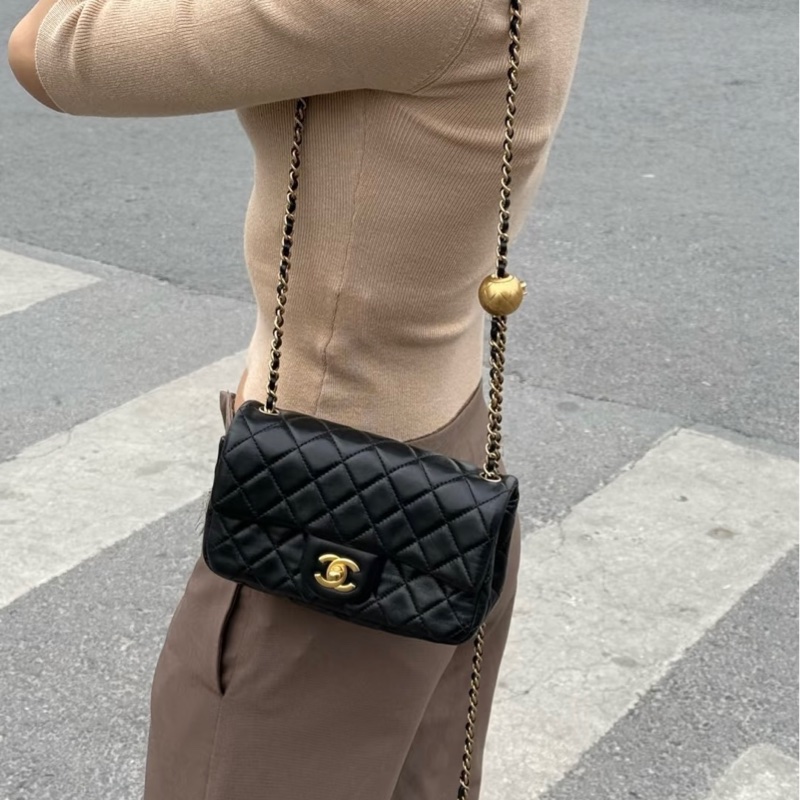 Chanel金球cf20黑金cf大mini #全網最低 #閒置帶 #秒殺價🔥-3