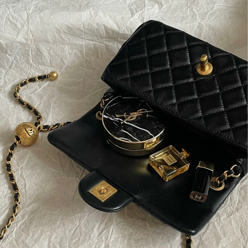 Chanel金球cf20黑金cf大mini #全網最低 #閒置帶 #秒殺價🔥-6