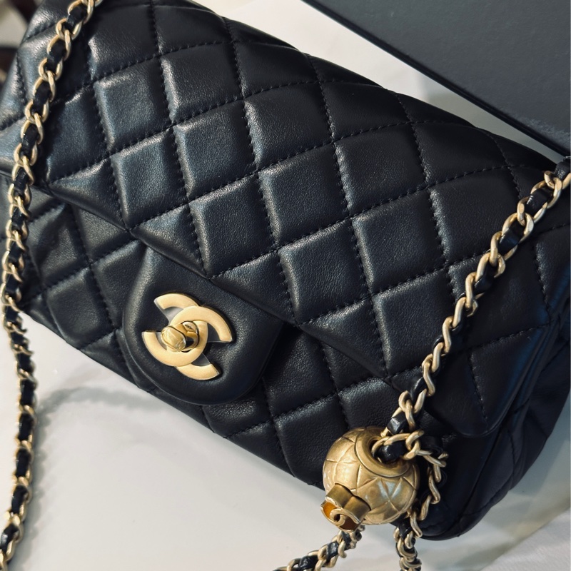 Chanel金球cf20黑金cf大mini #全網最低 #閒置帶 #秒殺價🔥-7
