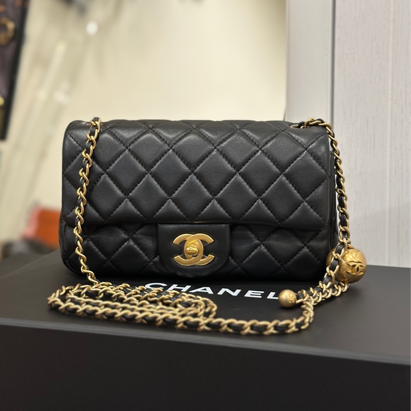 Chanel金球cf20黑金cf大mini #全網最低 #閒置帶 #秒殺價🔥-8