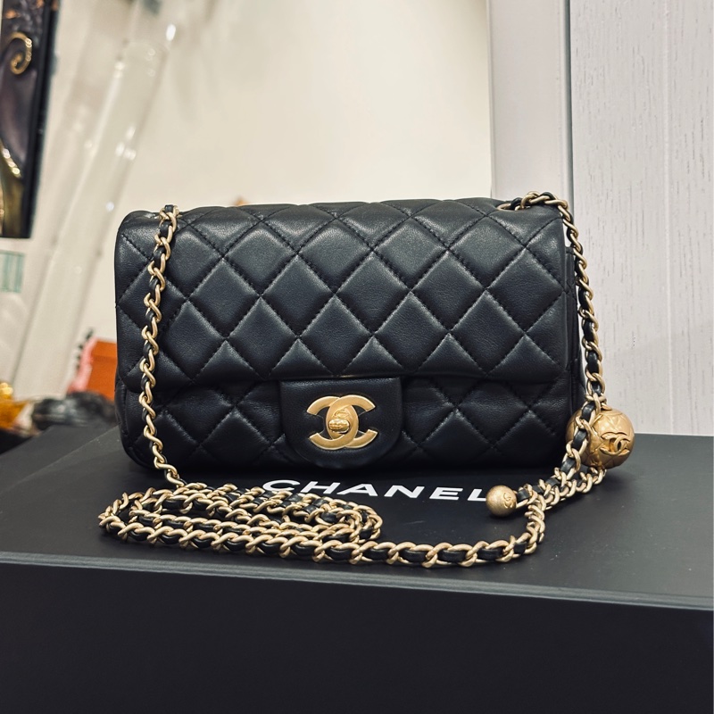 Chanel金球cf20黑金cf大mini #全網最低 #閒置帶 #秒殺價🔥-10