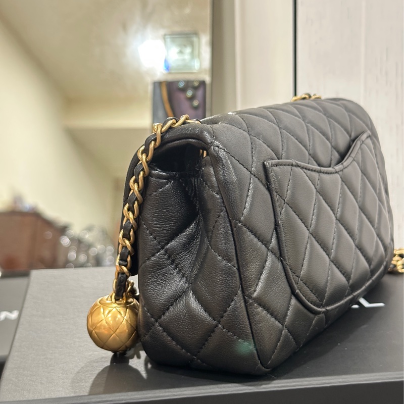 Chanel金球cf20黑金cf大mini #全網最低 #閒置帶 #秒殺價🔥-17