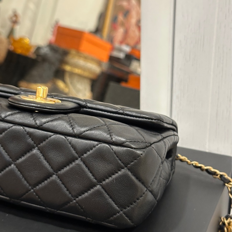 Chanel金球cf20黑金cf大mini #全網最低 #閒置帶 #秒殺價🔥-19