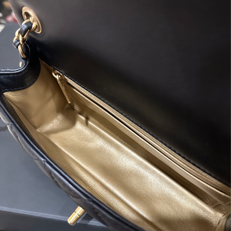 Chanel金球cf20黑金cf大mini #全網最低 #閒置帶 #秒殺價🔥-24