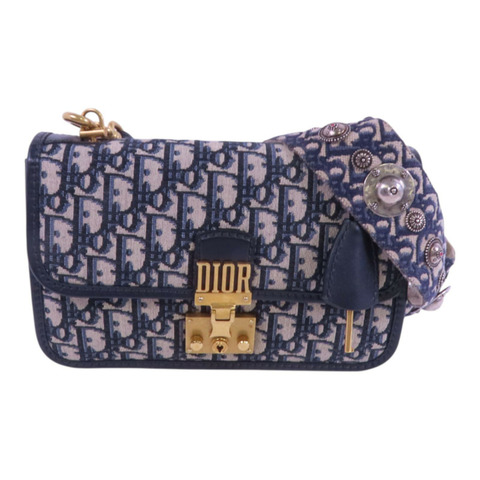 Dior  Oblique帆布Dioraddict金扣肩背袋