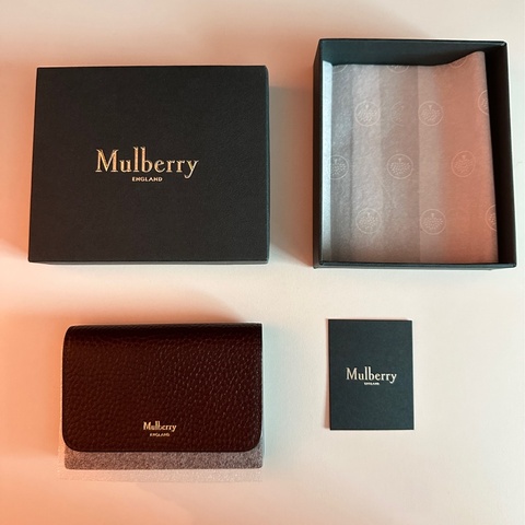 Mulberry 酒紅色卡夾