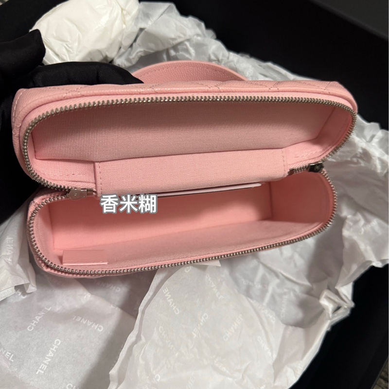 Chanel香奈兒25B流星扣限定粉長盒子手柄-6