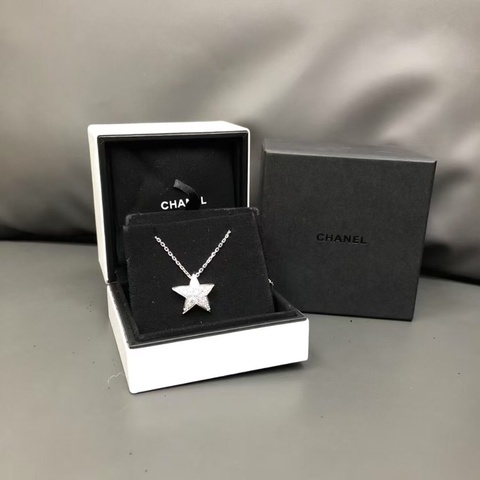 Chanel香奈兒白金Comete Geode系列星星項鍊大號，25年購入
