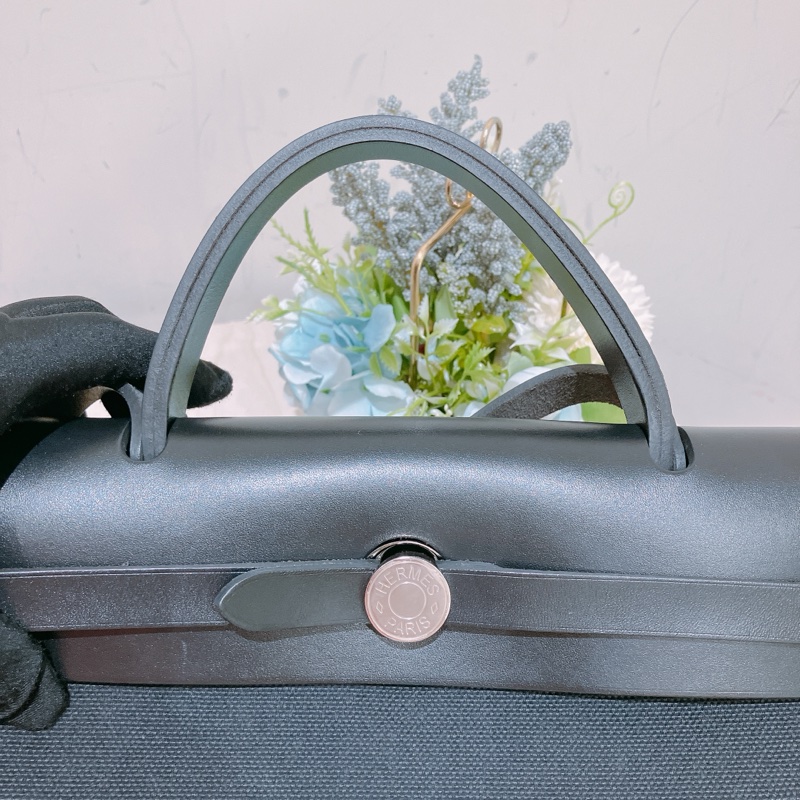 TK1749 HERMES 愛馬仕小號帆布兩用包包HERBAG 31 CANVAS-23