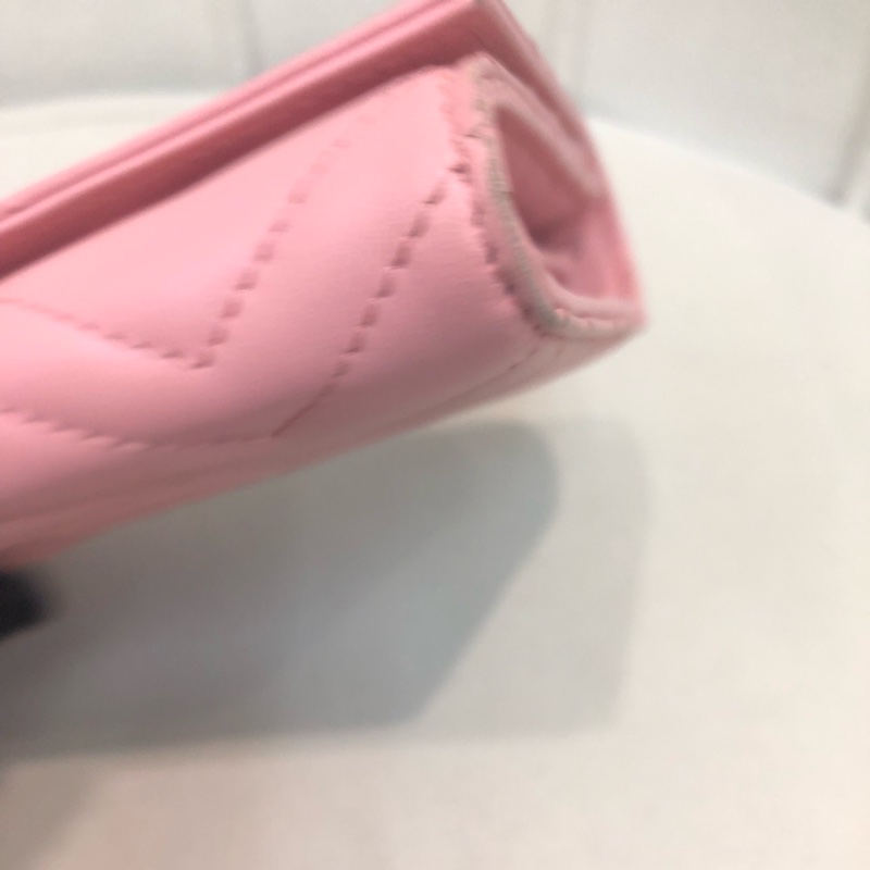 Gucci 粉色GG Mormont 長銀包 X212-7