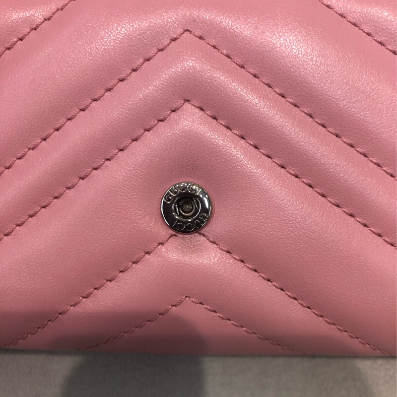 Gucci 粉色GG Mormont 長銀包 X212-16