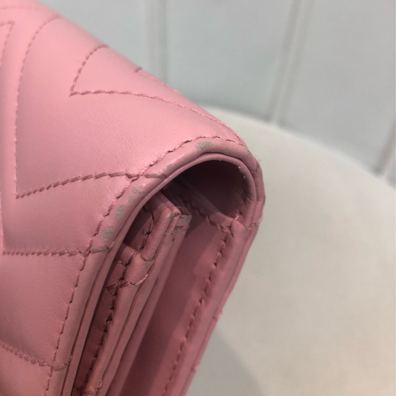 Gucci 粉色GG Mormont 長銀包 X212-12