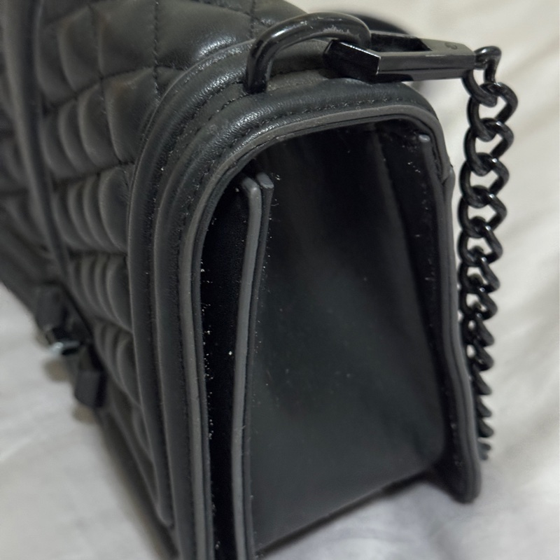 Rebecca minkoff Love包RM鏈條女包牛皮菱格紋肩包-2