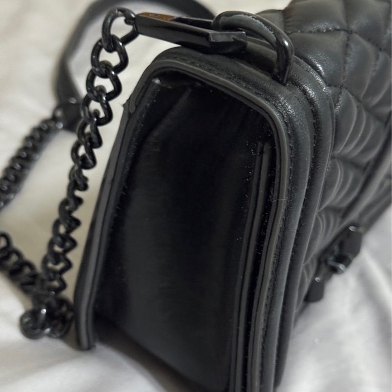 Rebecca minkoff Love包RM鏈條女包牛皮菱格紋肩包-3