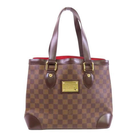 LOUIS VUITTON Damier Ebene Hampstead PM金扣肩背袋