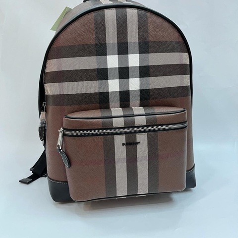 Burberry check brown backpack