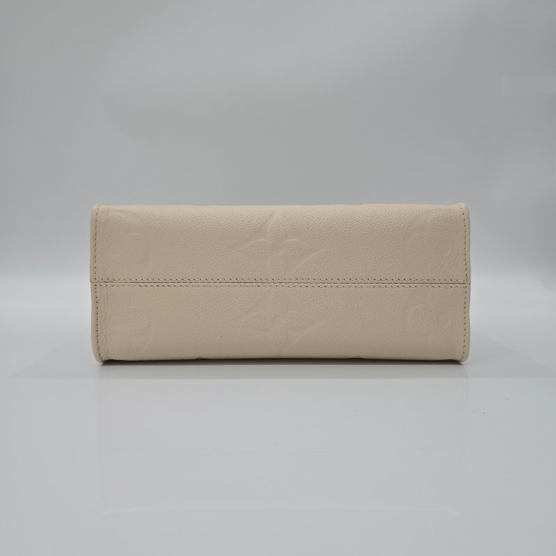 (超新♥️大全配) LOUIS VUITTON ON THE GO 小號 奶油白 牛皮 手提包 電腦包 斜背包|專櫃118,000-5