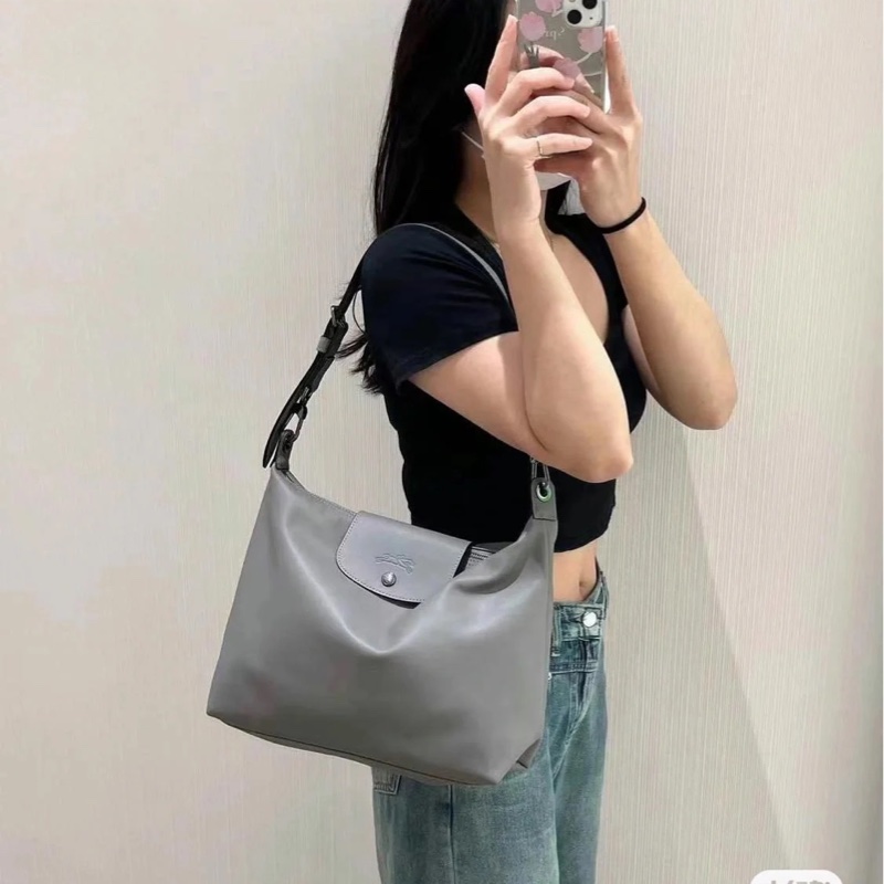 LONGCHAMP HOBO 龍驤灰 大象灰 肩背包 斜背包 手提包 側背包-2