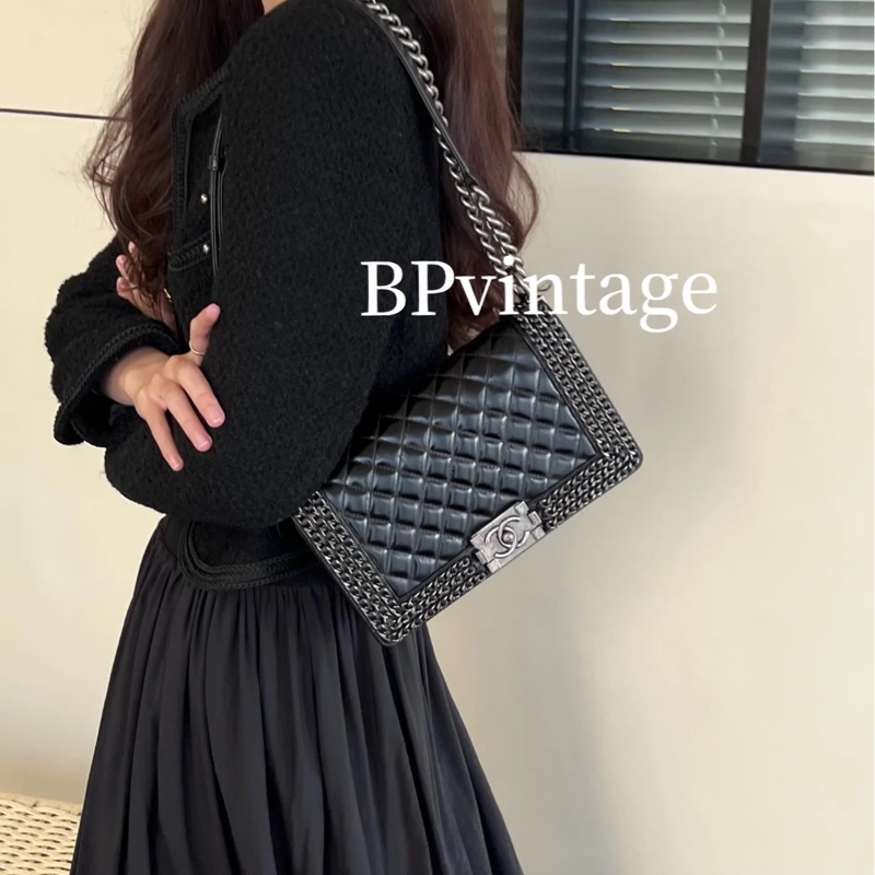 Chanel leboy25黑銀滾邊多鏈條 #全網唯一 #絕版收藏 #絕無僅有撿漏價🔥-3