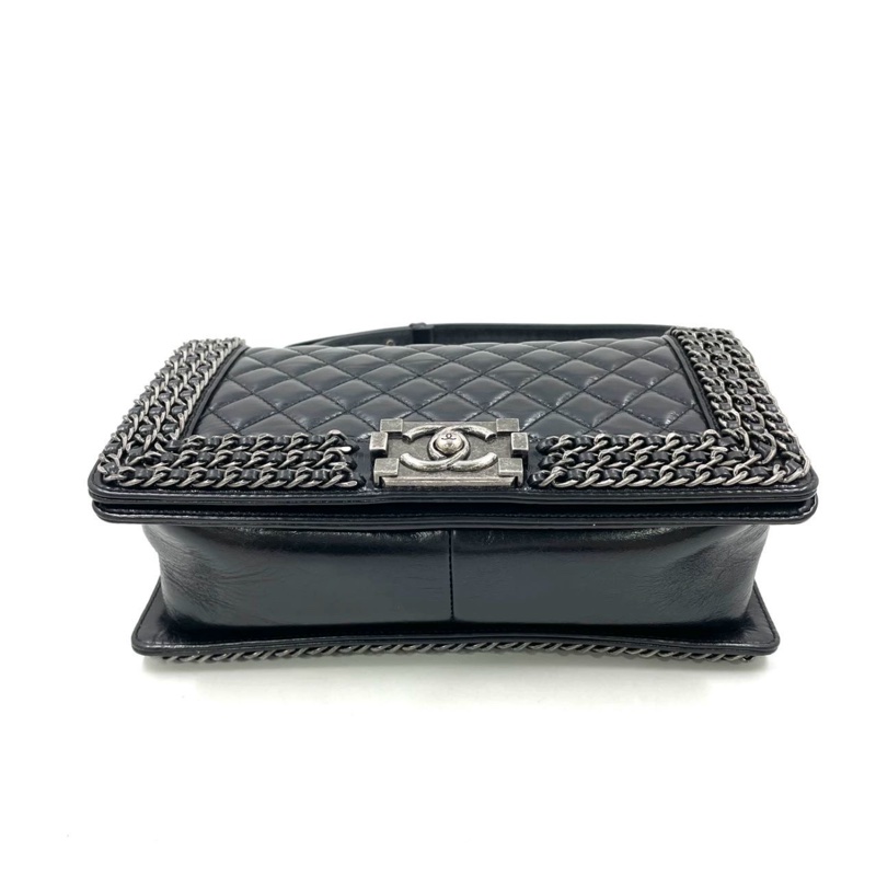 Chanel leboy25黑銀滾邊多鏈條 #全網唯一 #絕版收藏 #絕無僅有撿漏價🔥-14