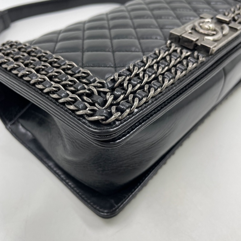Chanel leboy25黑銀滾邊多鏈條 #全網唯一 #絕版收藏 #絕無僅有撿漏價🔥-22