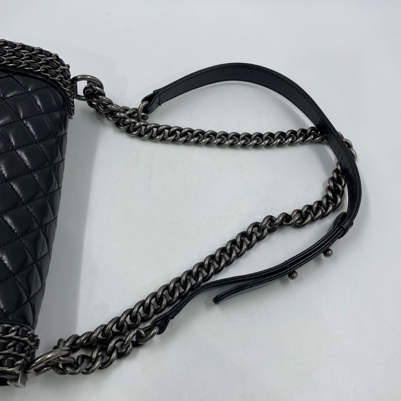 Chanel leboy25黑銀滾邊多鏈條 #全網唯一 #絕版收藏 #絕無僅有撿漏價🔥-23