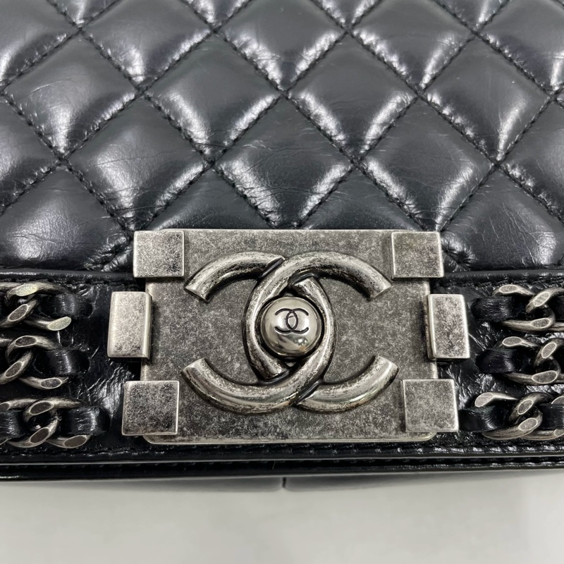 Chanel leboy25黑銀滾邊多鏈條 #全網唯一 #絕版收藏 #絕無僅有撿漏價🔥-24