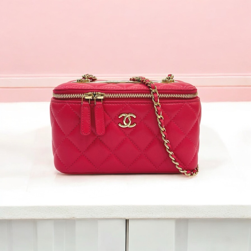 莉亞精品♡ Chanel Trendy cc 長盒子 桃色 99新-0