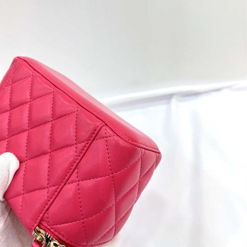 莉亞精品♡ Chanel Trendy cc 長盒子 桃色 99新-10