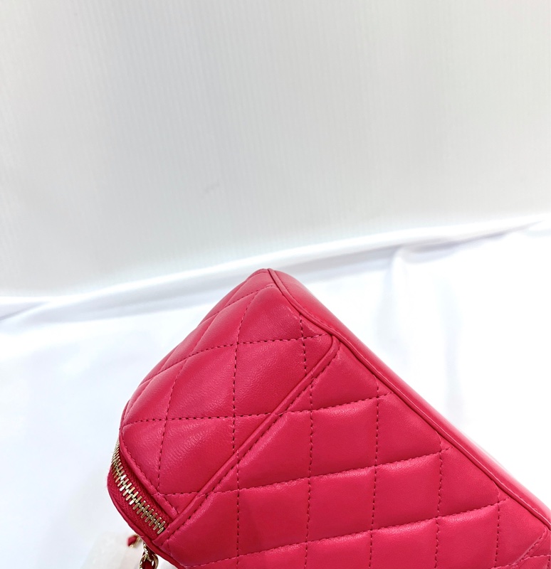 莉亞精品♡ Chanel Trendy cc 長盒子 桃色 99新-11