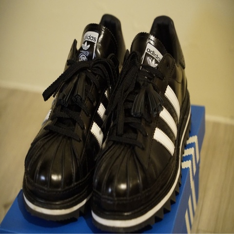 Adidas Superstar Clot Black and White