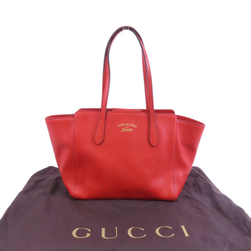 GUCCI 牛皮皮革Tote Bag肩背袋-9