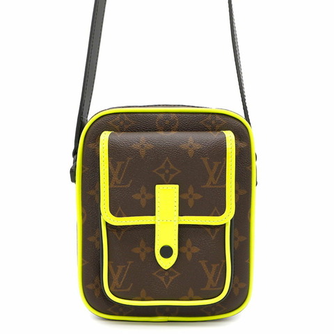 Louis Vuitton 肩背包 Monogram Macassar Christopher 穿戴式皮夾 M80793 黑色