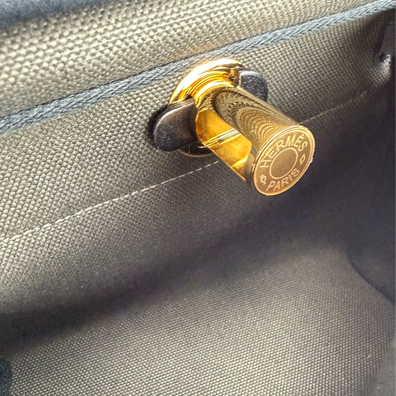 愛馬仕 Hermès Mini Herbag Zip 20  dark bronze 黑➕黑銅色 金釦 肩背包/ 斜背包-11