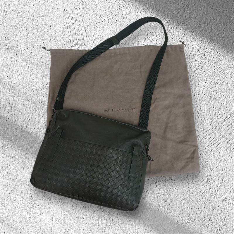 ㊣✨Bottega Veneta ✨(附防塵袋)寶緹嘉 BV 羊皮 咖啡色 編織 相機包 肩背包 斜背包 /二手包/二手精品/保證正品🌳二手樹屋🌳-1