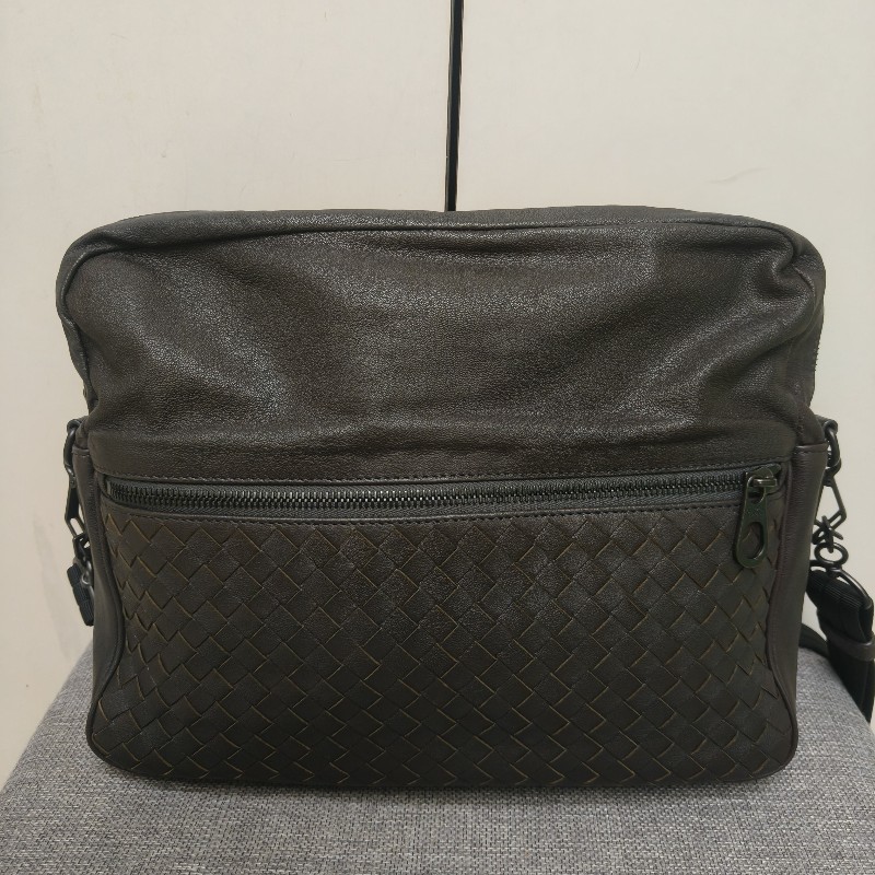㊣✨Bottega Veneta ✨(附防塵袋)寶緹嘉 BV 羊皮 咖啡色 編織 相機包 肩背包 斜背包 /二手包/二手精品/保證正品🌳二手樹屋🌳-2