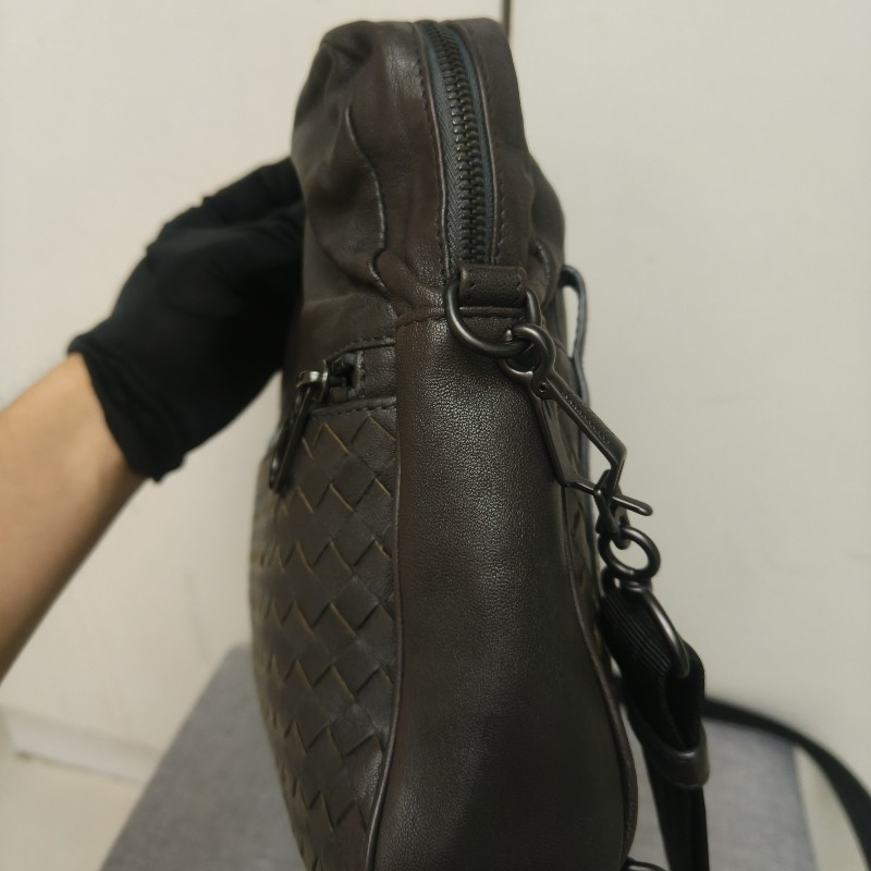 ㊣✨Bottega Veneta ✨(附防塵袋)寶緹嘉 BV 羊皮 咖啡色 編織 相機包 肩背包 斜背包 /二手包/二手精品/保證正品🌳二手樹屋🌳-3
