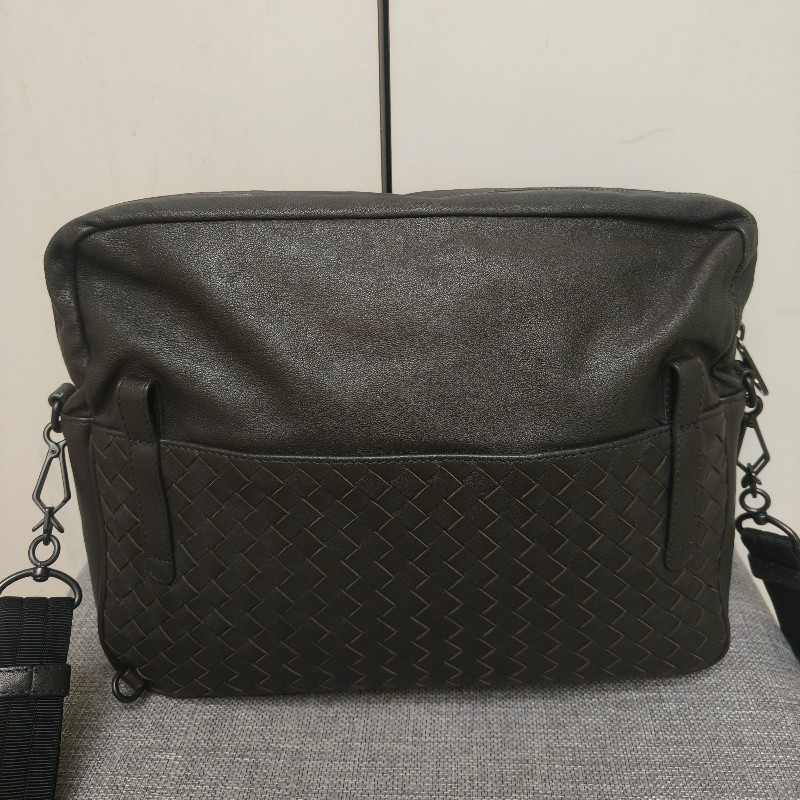 ㊣✨Bottega Veneta ✨(附防塵袋)寶緹嘉 BV 羊皮 咖啡色 編織 相機包 肩背包 斜背包 /二手包/二手精品/保證正品🌳二手樹屋🌳-4