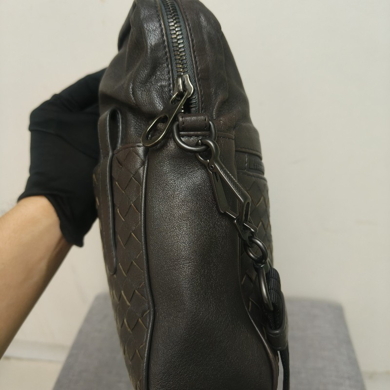 ㊣✨Bottega Veneta ✨(附防塵袋)寶緹嘉 BV 羊皮 咖啡色 編織 相機包 肩背包 斜背包 /二手包/二手精品/保證正品🌳二手樹屋🌳-5