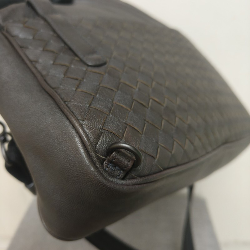 ㊣✨Bottega Veneta ✨(附防塵袋)寶緹嘉 BV 羊皮 咖啡色 編織 相機包 肩背包 斜背包 /二手包/二手精品/保證正品🌳二手樹屋🌳-10