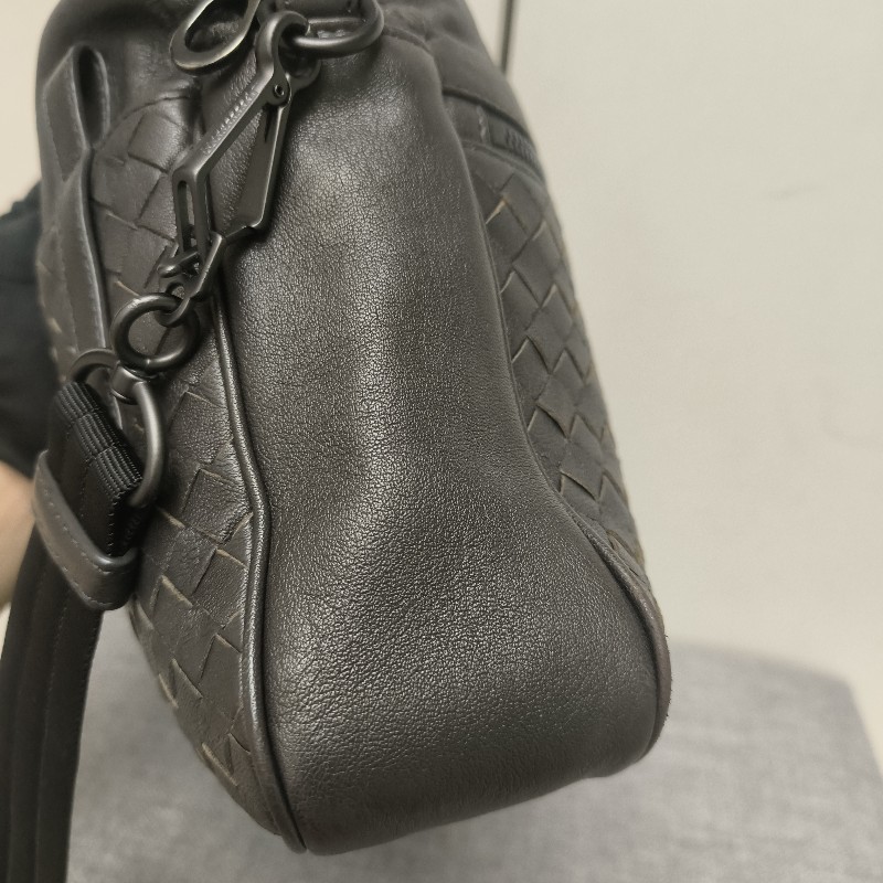㊣✨Bottega Veneta ✨(附防塵袋)寶緹嘉 BV 羊皮 咖啡色 編織 相機包 肩背包 斜背包 /二手包/二手精品/保證正品🌳二手樹屋🌳-25