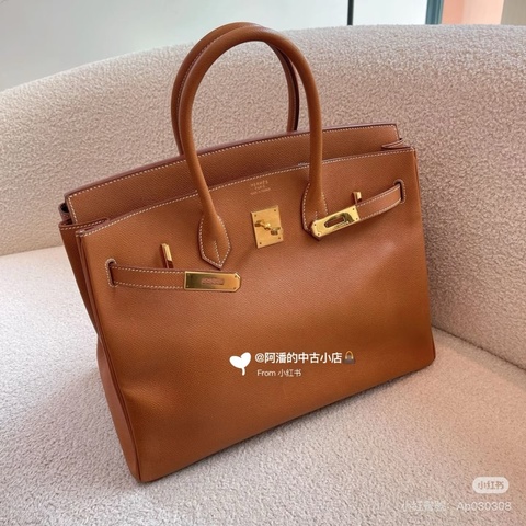 Hermes • Birkin 35 金棕金釦 Epsom皮 配件齊全✔️ ｜ 在台現貨