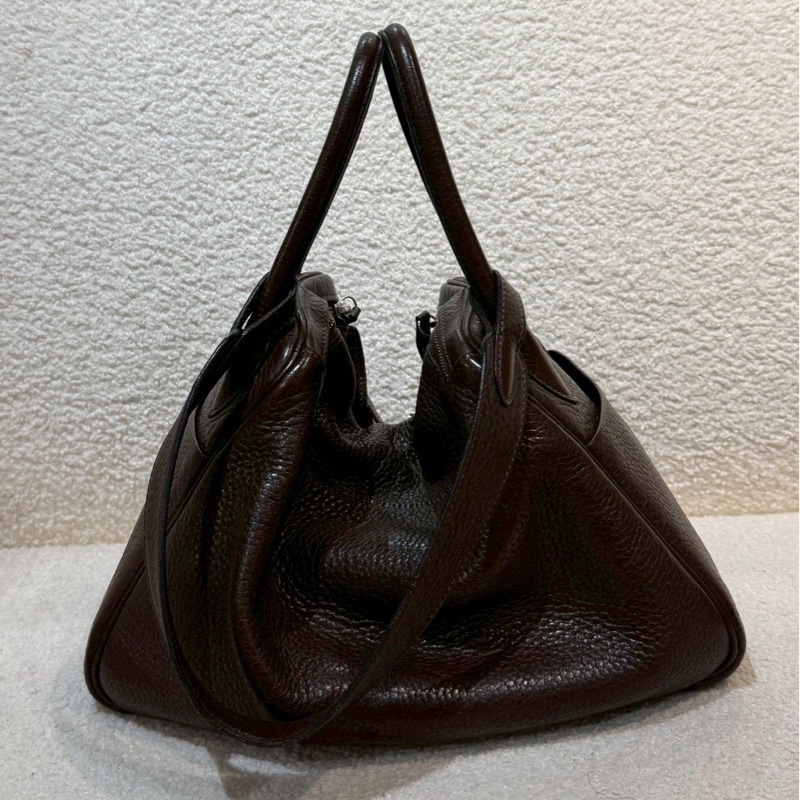 愛馬仕 Hermes - 烏木色銀扣 Lindy26-4