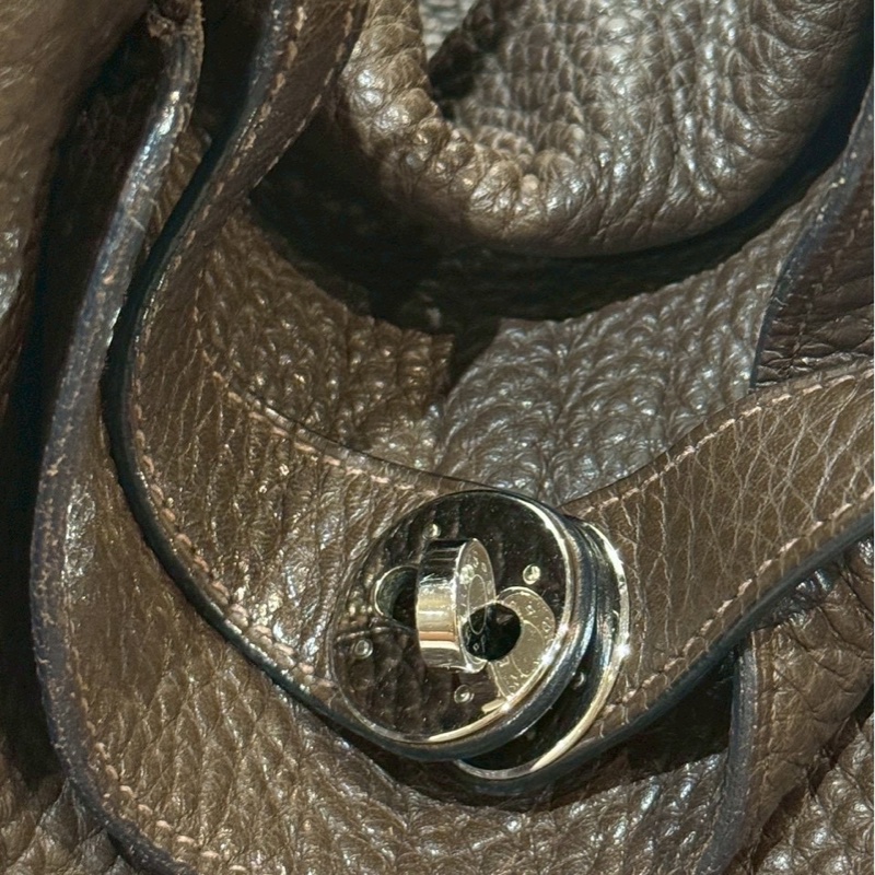 愛馬仕 Hermes - 烏木色銀扣 Lindy26-12