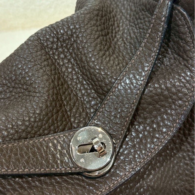 愛馬仕 Hermes - 烏木色銀扣 Lindy26-13