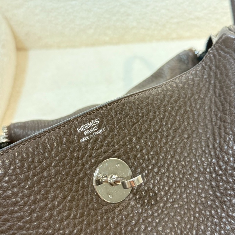 愛馬仕 Hermes - 烏木色銀扣 Lindy26-15