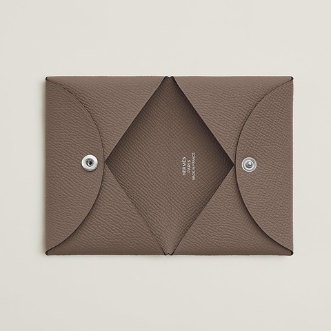 愛馬仕 Hermes Calvi card holder 大象灰 卡夾